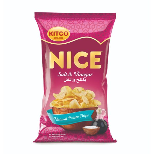 Nice - Potato chips with salt and vinegar 210 grams