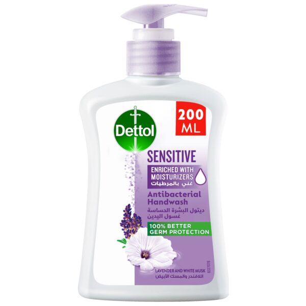 Dettol Antibacterial Hand Wash Lavender & White Musk, 200ml