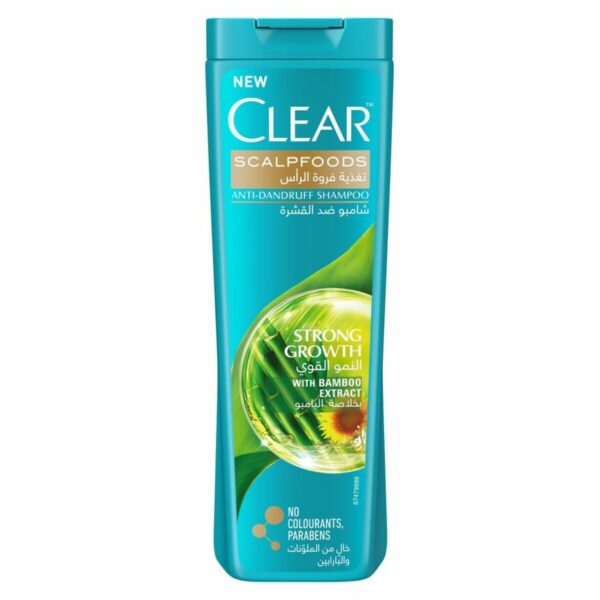 Clear Foods Strong Growth Shampoo with Bamboo 400ml
