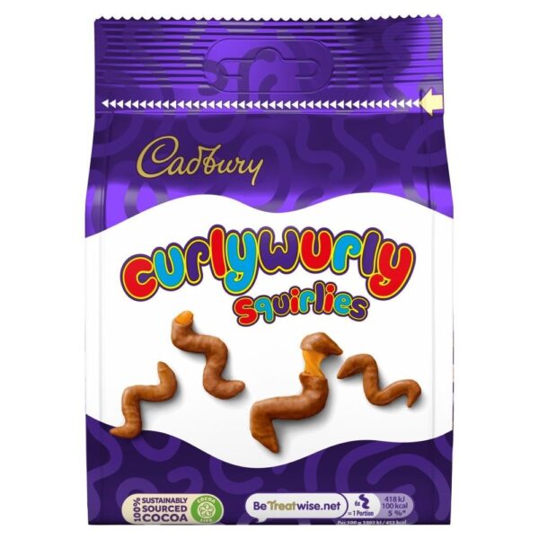 Cadbury Curly Whirly Squirleys Chocolate 110g