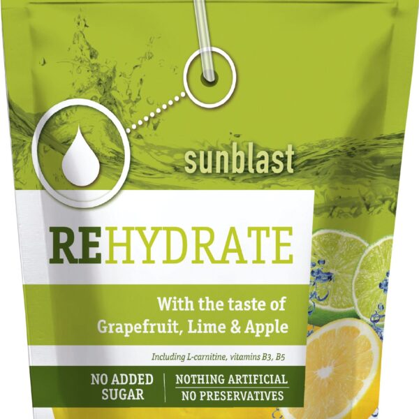 Sunblast Rehydrate Grapefruit, Lemon & Apple Flavor Organic 200ml