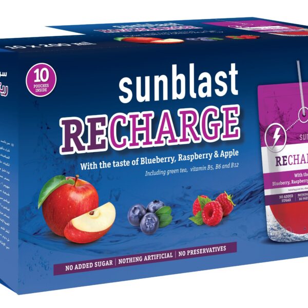 Sun Blast Organic Blueberry, Raspberry & Apple Juice 10 x 200ml