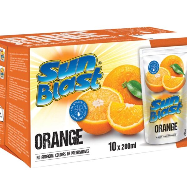 Sun Blast Orange Juice 200ml x 10 pieces