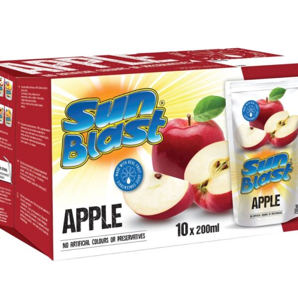 Sun Blast Apple Juice 200ml x 10 pieces