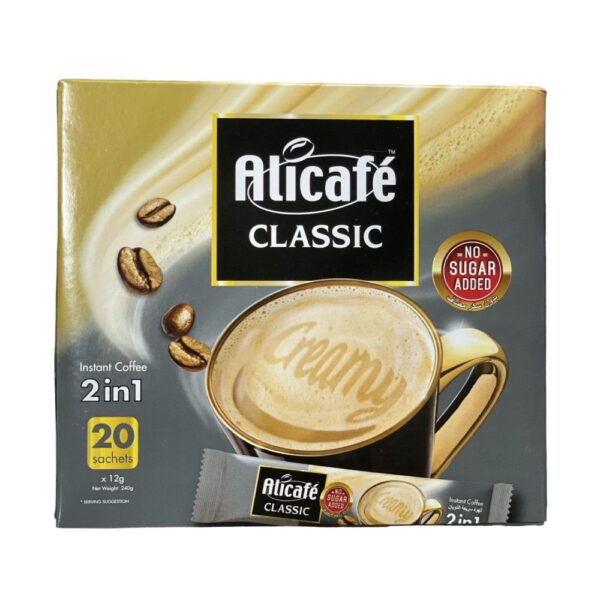 Ali Cafe Classic 2 in 1 Instant Coffee, 20 x 12g