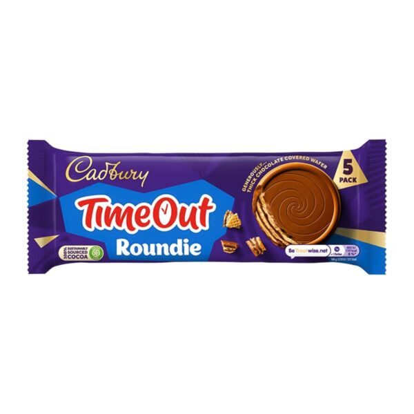 Cadbury Time Out Roundie Milk Chocolate Wafer Bar, 150g