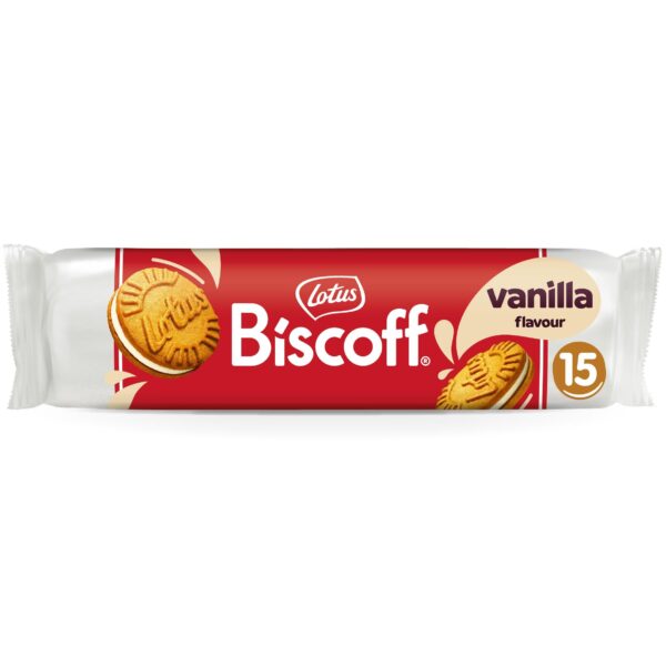 Lotus Biscoff Vanilla Cream Sandwich Biscuits, 150g