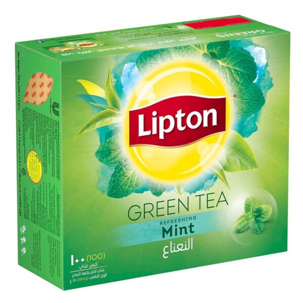 Lipton Green Tea with Mint 100 Bags