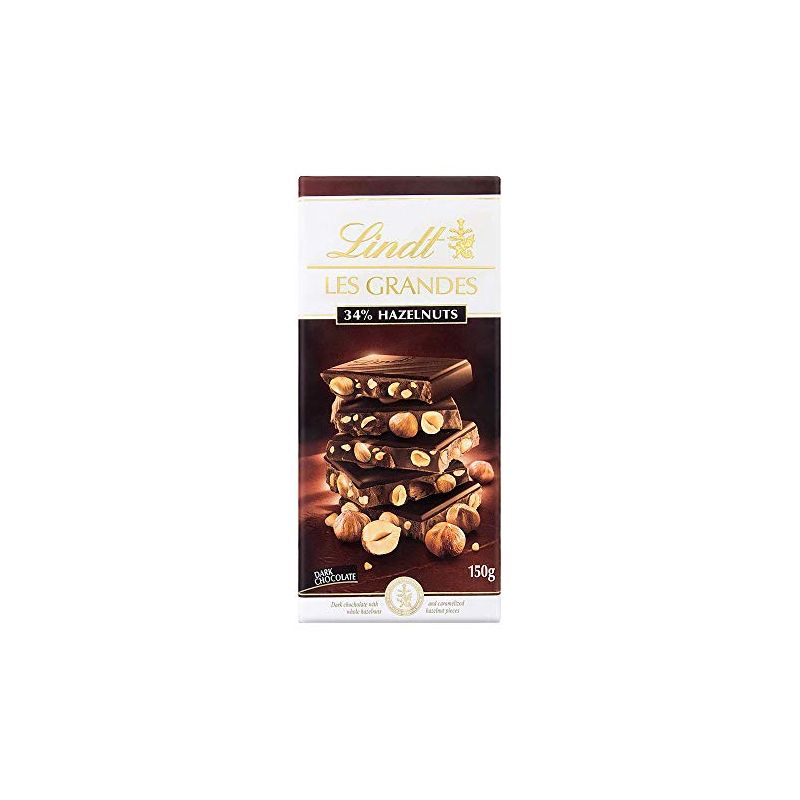 ليندت شوكولاته بالبندق داكنة 150 جرام