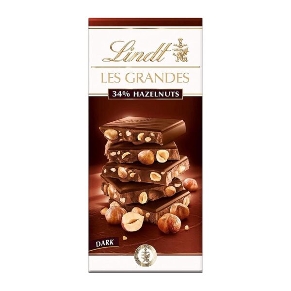 Lindt Le Grande Dark Chocolate with Hazelnuts 34%, 150g