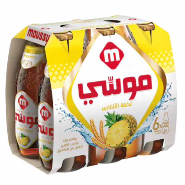 موسّي مشروب شعير بنكهة الأناناس 330 مل × 6 قطع