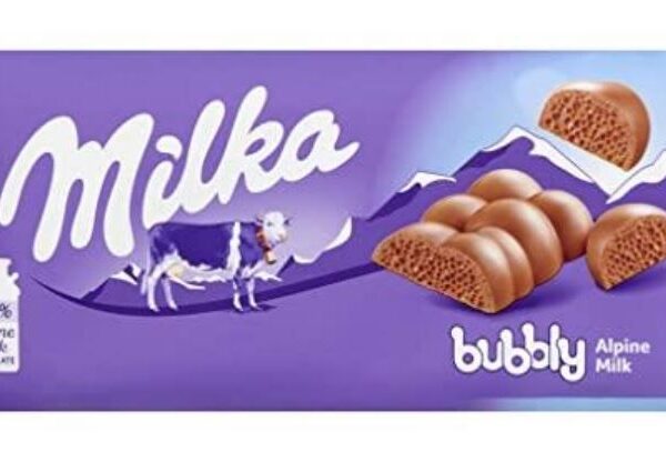 Milka Alpine Milk Chocolate Bubbles, 90g