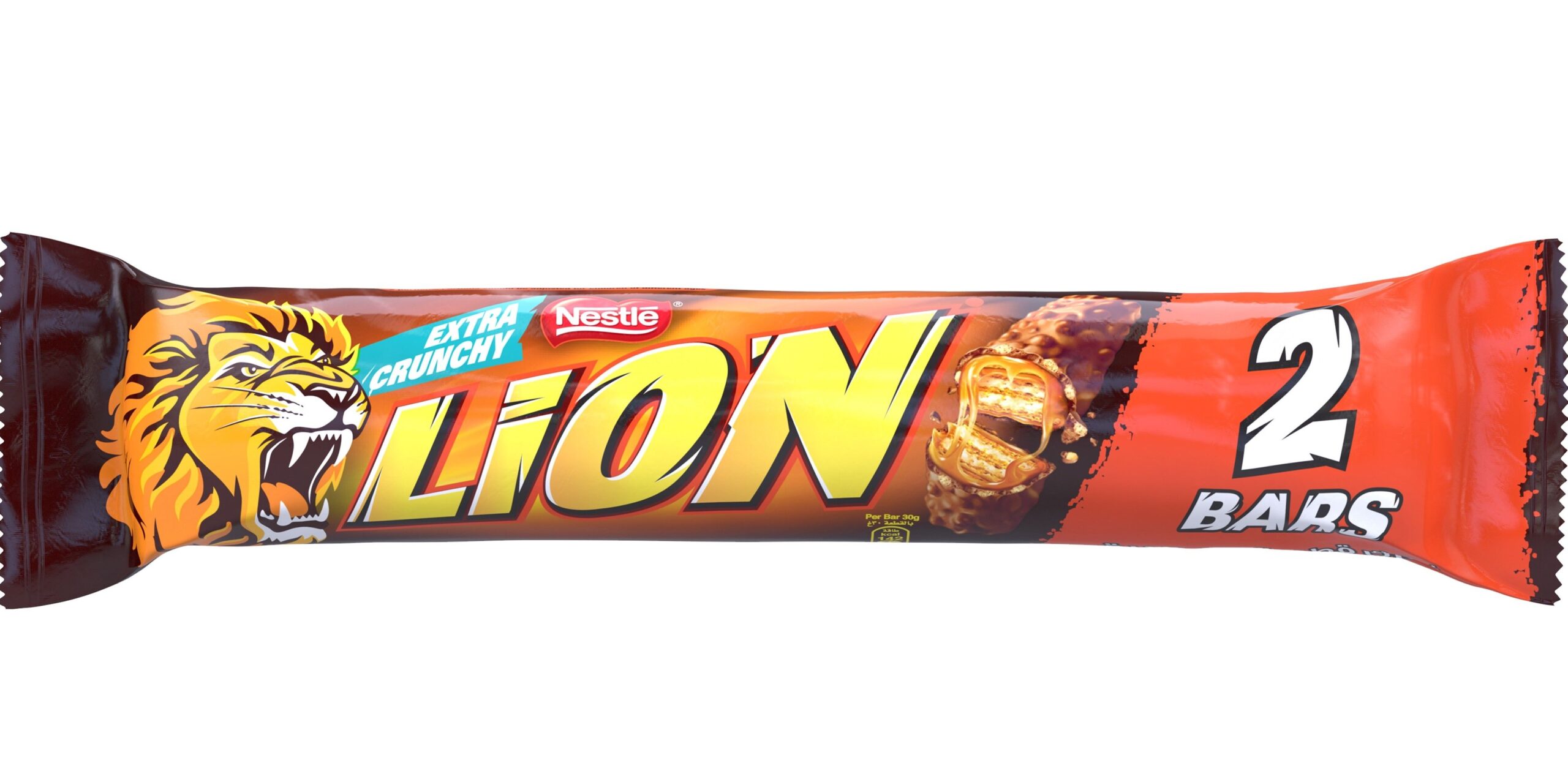 نستله لايون شوكولاتة قطعتين 60 غم