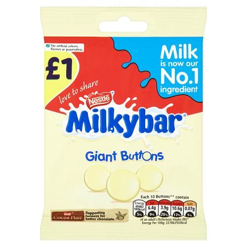 Nestle Milky Bar Button Bag 85g