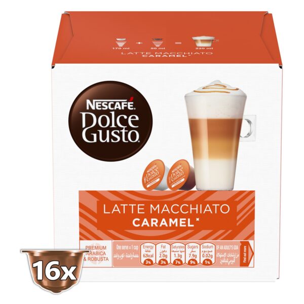 Nescafe Dolce Gusto Caramel Macchiato 16 Capsules 168.8g