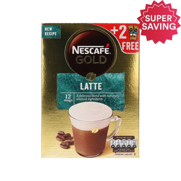 Nescafe Gold Latte Instant Coffee 12 Sachets