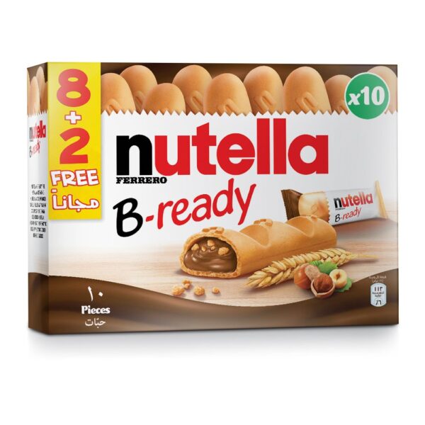 Nutella B-Ready 8 + 2 Free 220g