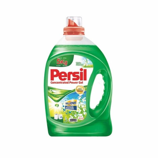 Persil White Gel Laundry Detergent with White Flower Scent 3L