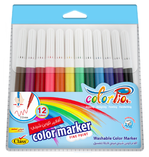 Shiny Mini Slim 12 Colors Washable Colorblind
