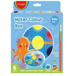 Key Road 6-Color Tri-Round Watercolors