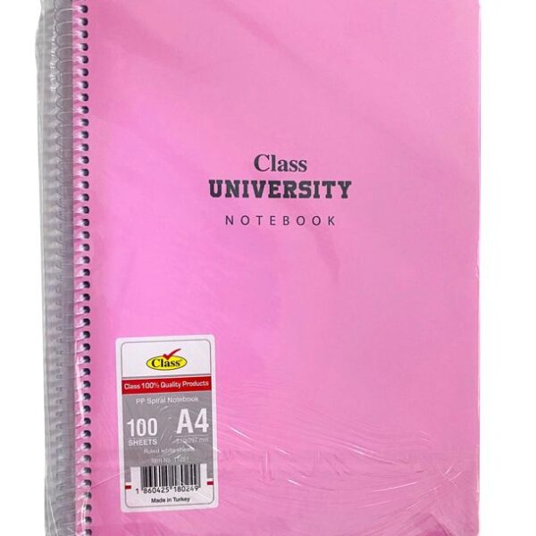 PP Wirebound College Notebook, 100 Sheets, A4, Class F20