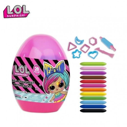 Egg Shape Clay with Tools LOL Neon Characters