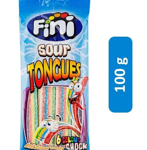 فيني شرائح جيلي قوس قزح حامض، 90جم