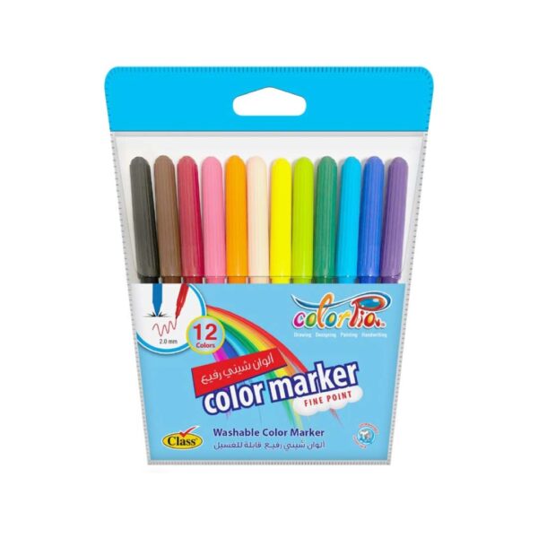Colorado 12-Color Washable Fineliner Pen
