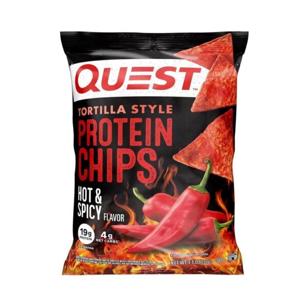 كويست رقائق بروتين بنكهة حارة وحارة، 32 غرام