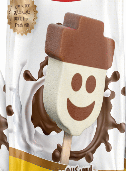 KDCOW Funny Face Ice Cream Stick, 60ml