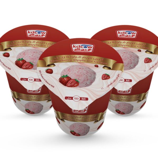 KDCOW Strawberry Ice Cream Ripple 100 ml