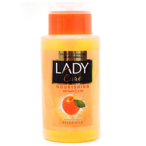 مزيل طلاء أظافر ليدي كير مغذي بحليب الخوخ 210 مل