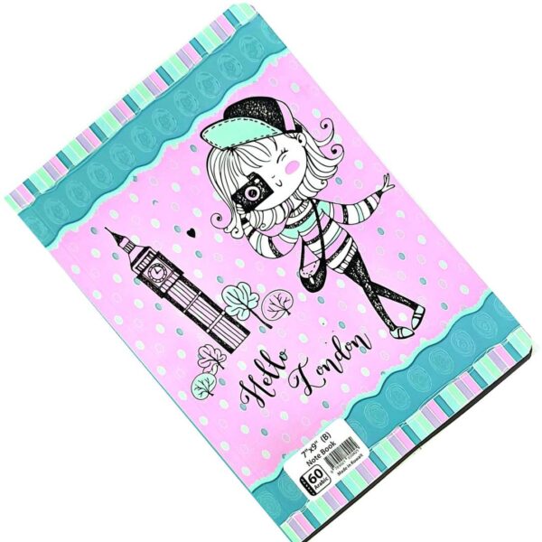 Arabic notebook for girls, Hello London, 60 pages