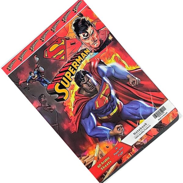 Arabic notebook for boys, Superman, 60 pages